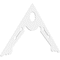 Ekena Millwork Pitch Cena Architectural Grade PVC Gable Pediment, 72"W x 42"H x 1"P (14/12) GPP072X042X100CEN - alternate 1